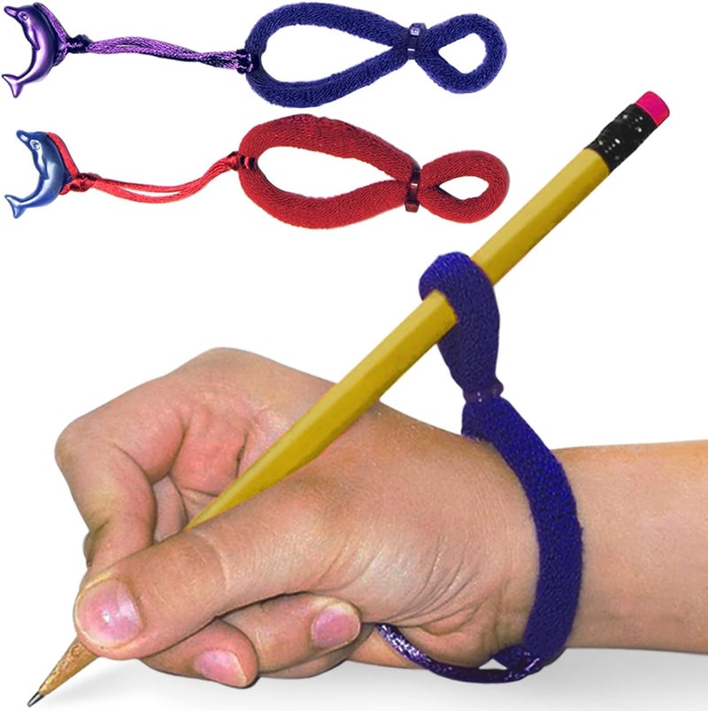 HandiThings The Original OT Invented & Patented HandiWriter, Hand Made in The USA, Handwriting Aid for a Proper Tripod Grip, Finger Position & Better Penmanship. Great for All Kids Kindergarten Age & Up (2 Pack) - Image 1